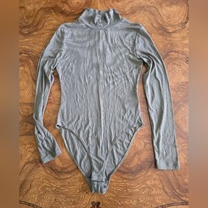 Lili Sidonio Bodysuit, Womens Small, Olive New With Tags